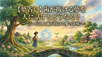 【夢占い】歯が抜ける夢を人に話すとどうなる？言い伝えと夢の意味も解説！！