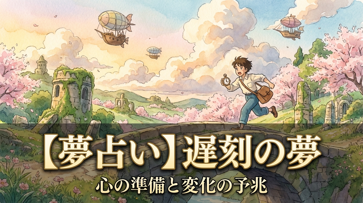【夢占い】遅刻の夢の意味は？不安とプレッシャーのサイン？