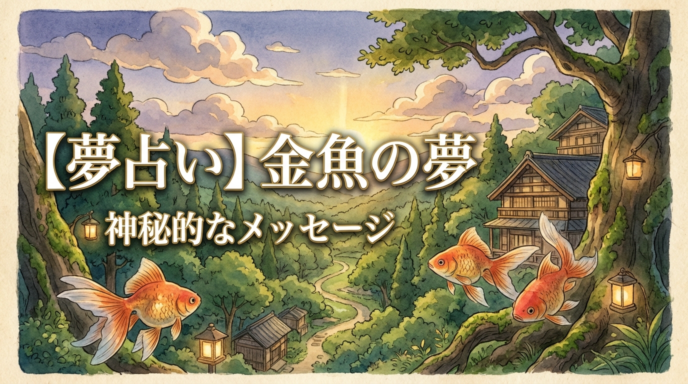 【夢占い】金魚の夢の意味は？幸運のサイン？それとも注意の暗示？