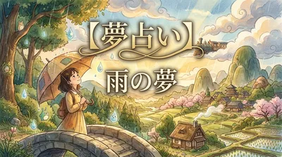【夢占い】雨の夢の意味は？吉夢？状況別の暗示と3つの開運サイン
