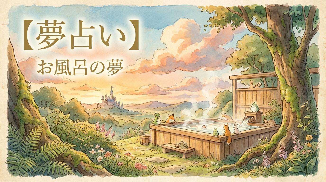 【夢占い】お風呂の夢の意味は?吉夢?それとも癒しのサイン?