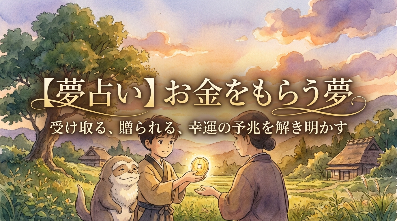 【夢占い】お金をもらう夢の意味は？吉夢？それともメッセージ？
