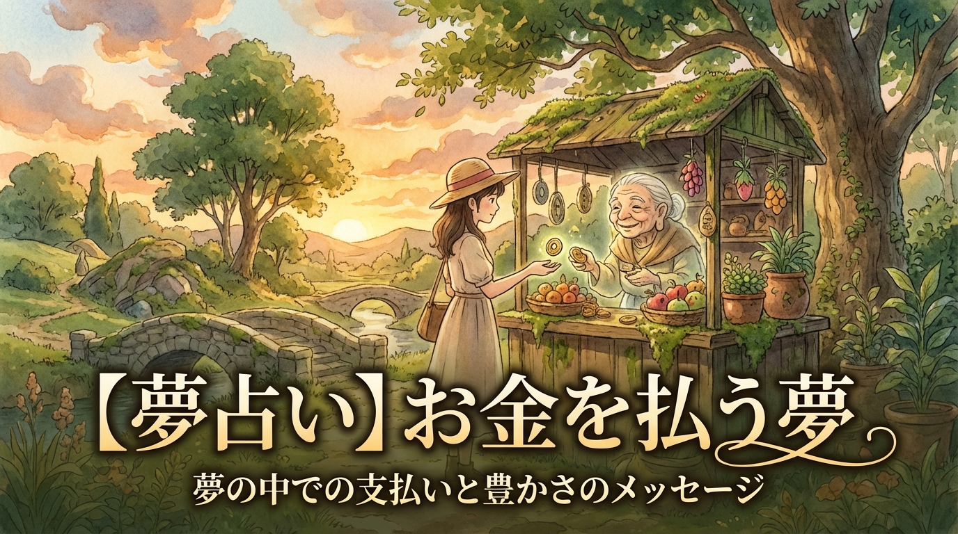 【夢占い】お金を払う夢の意味は?吉夢?それとも注意のサイン?