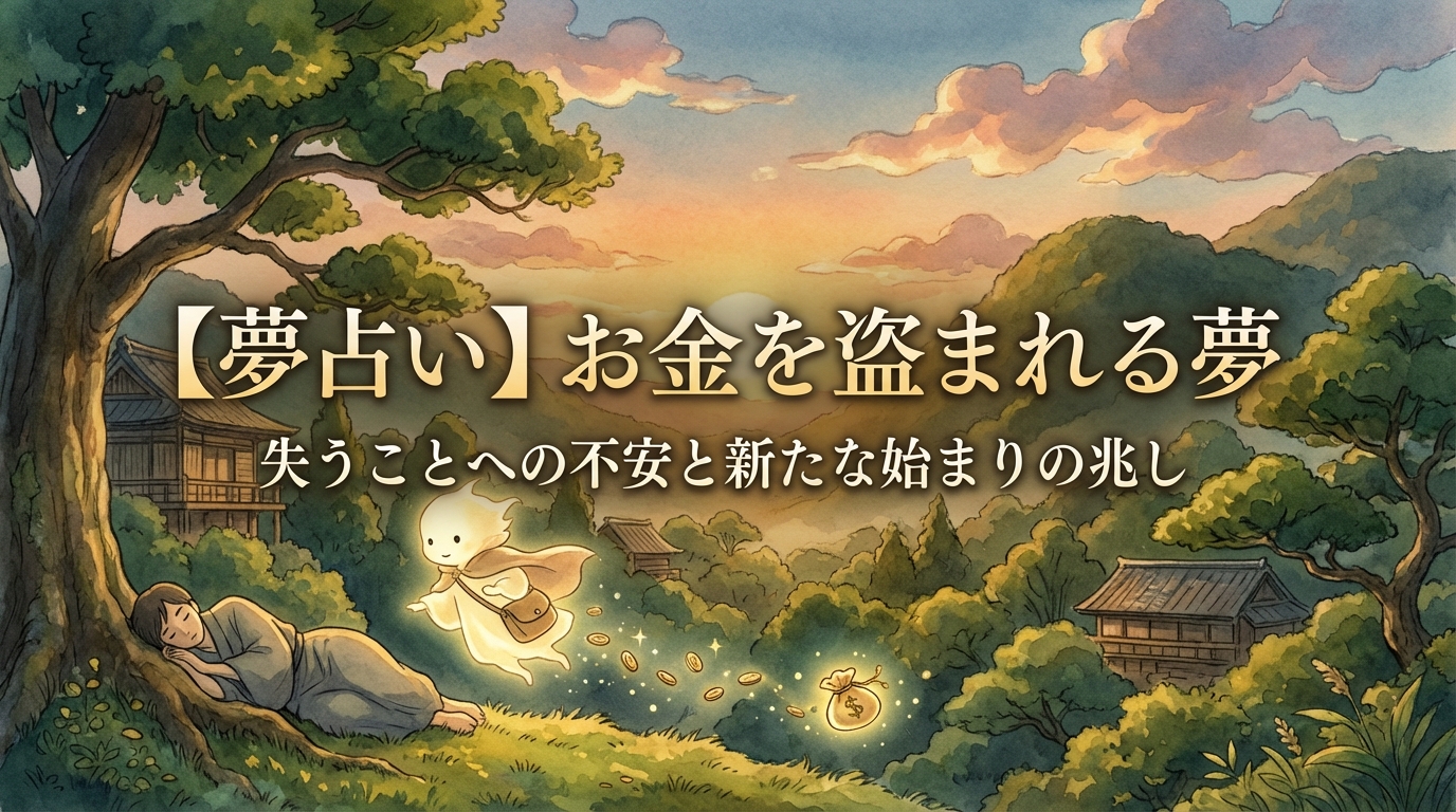 【夢占い】お金を盗まれる夢の意味は？吉兆？状況別の暗示を解説
