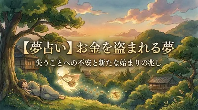 【夢占い】お金を盗まれる夢の意味は？吉兆？状況別の暗示を解説