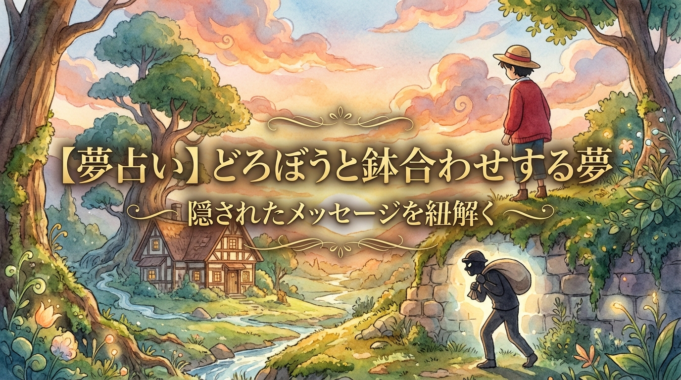 【夢占い】どろぼうと鉢合わせする夢の意味は？吉夢？状況別の暗示