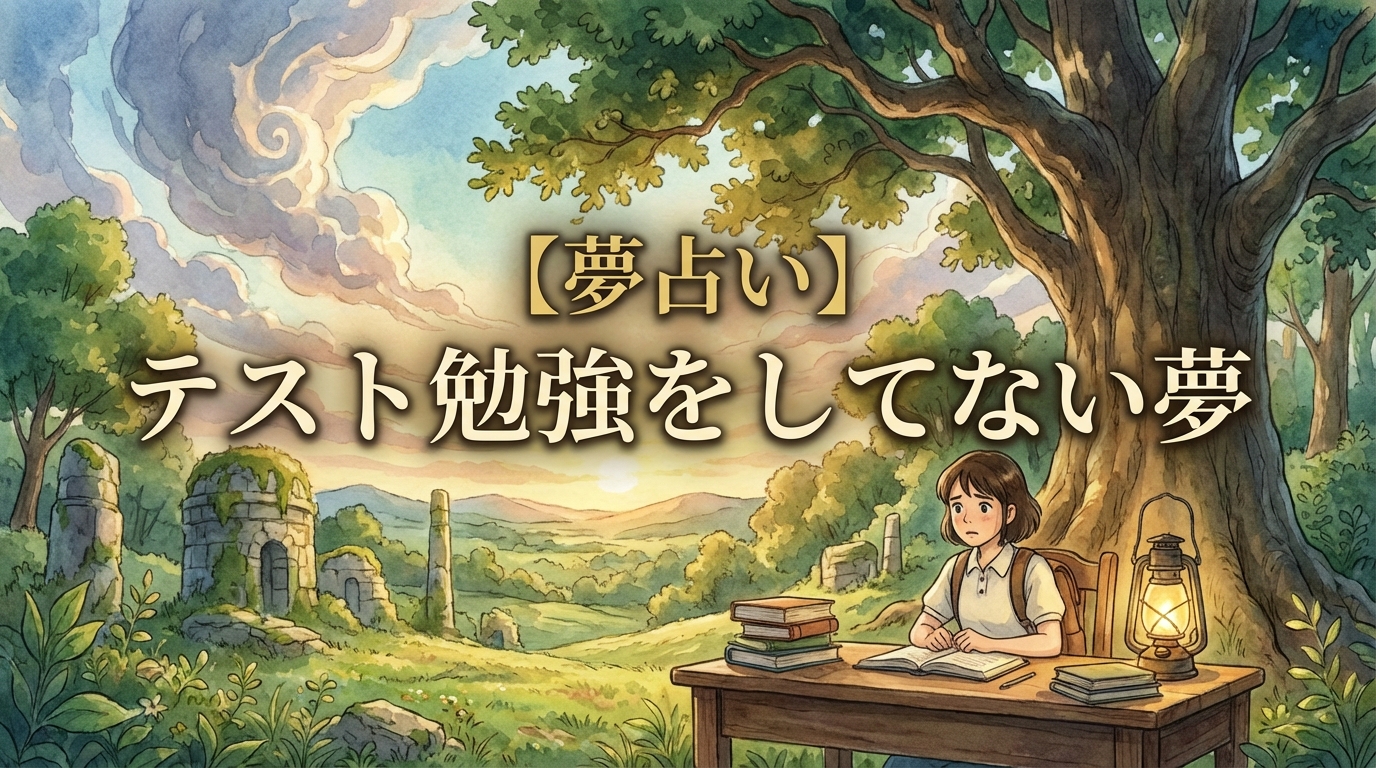 【夢占い】テスト勉強をしてない夢の意味は？あなたへのメッセージ