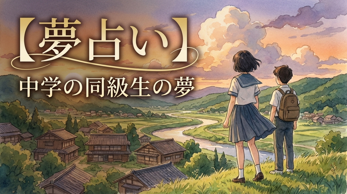 【夢占い】中学の同級生の夢の意味は？吉夢それとも注意のサイン？