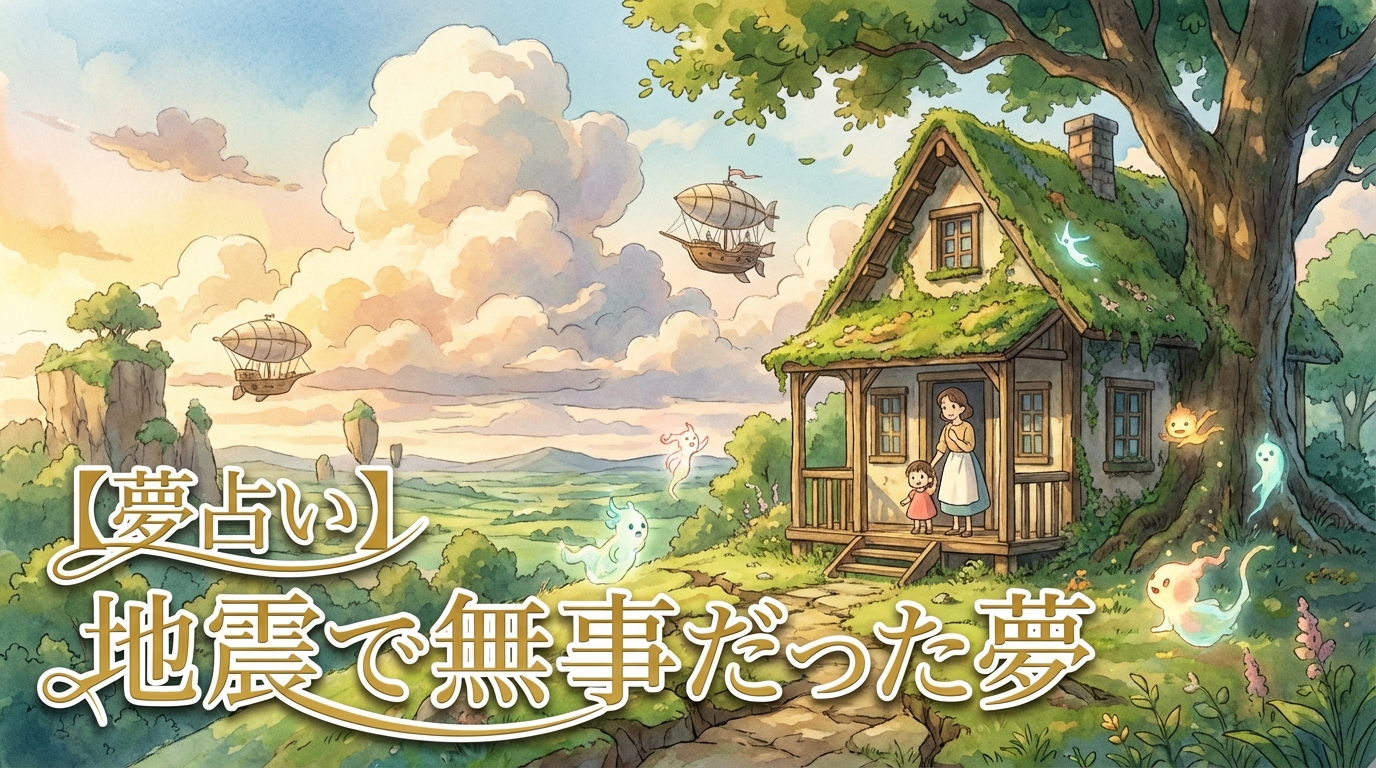 【夢占い】地震で無事だった夢の意味は?吉夢と状況別の暗示