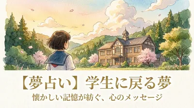 【夢占い】学生に戻る夢の意味は？吉夢？それとも注意のサイン？