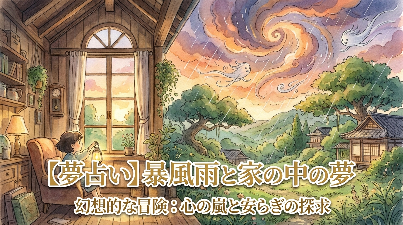 【夢占い】暴風雨と家の中の夢の意味は?変化のサインと心理を解説!