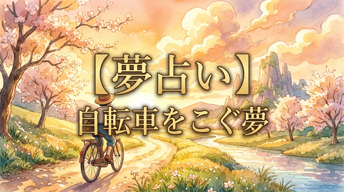 【夢占い】自転車をこぐ夢の意味は？あなたの努力と未来へのサイン