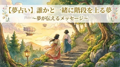 【夢占い】誰かと一緒に階段を上る夢の意味は？運気上昇や関係性の変化を解説