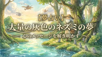【夢占い】大量の灰色のネズミの夢の意味は？心理状態と運気のサイン