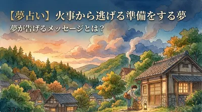 【夢占い】火事から逃げる準備をする夢の意味は？変化や不安のサイン？