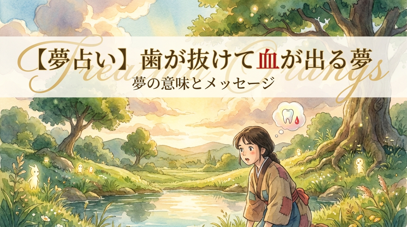【夢占い】歯が抜けて血が出る夢の意味は？吉夢か注意サインか解説
