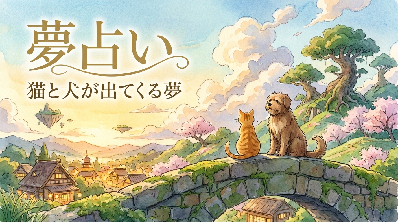 【夢占い】猫と犬が出てくる夢の意味は？人間関係や恋愛運の変化を解説
